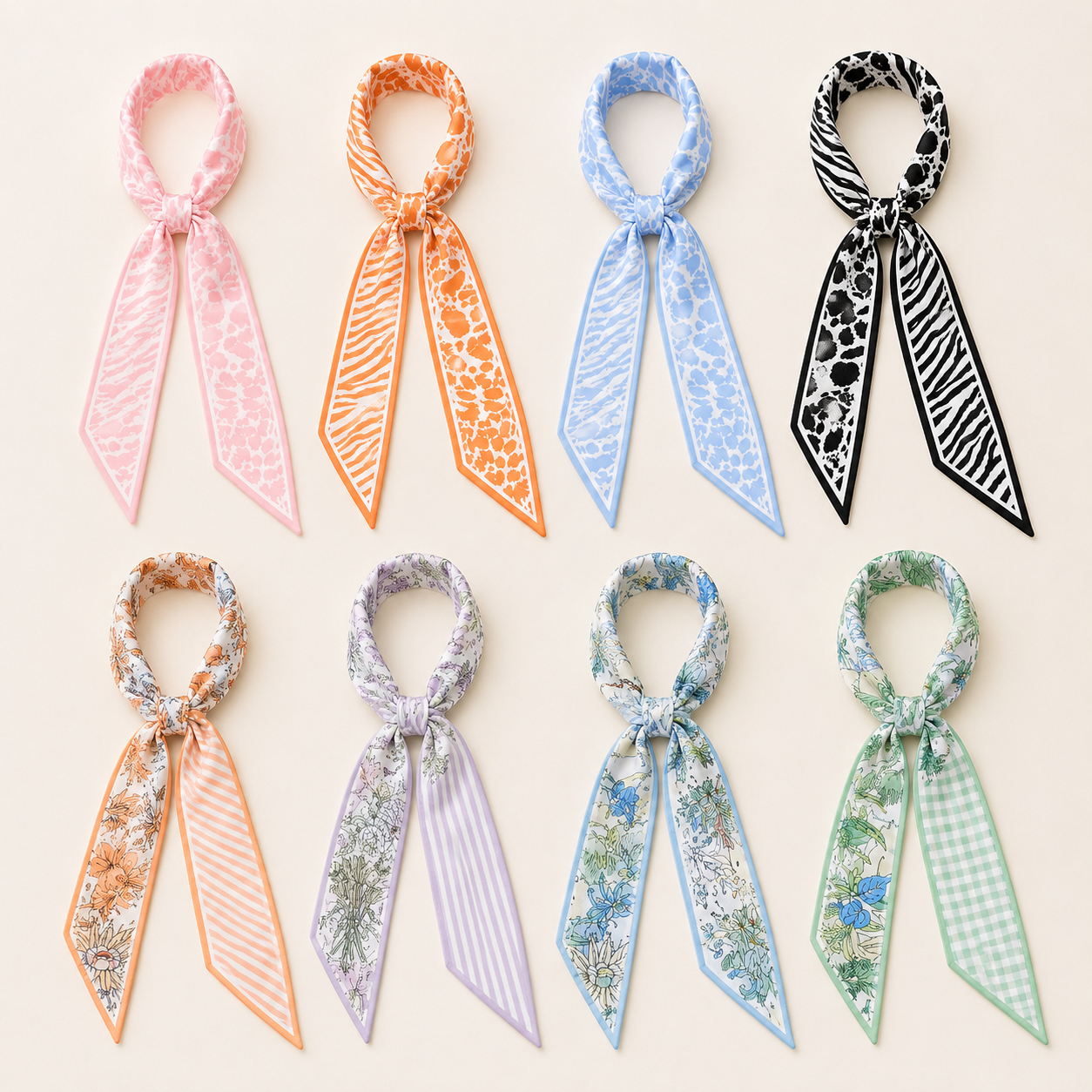 Elodie Silky Skinny Scarf Tie