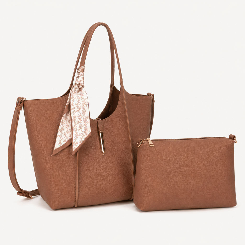 Avery 2-Piece Scarf Tote Set
