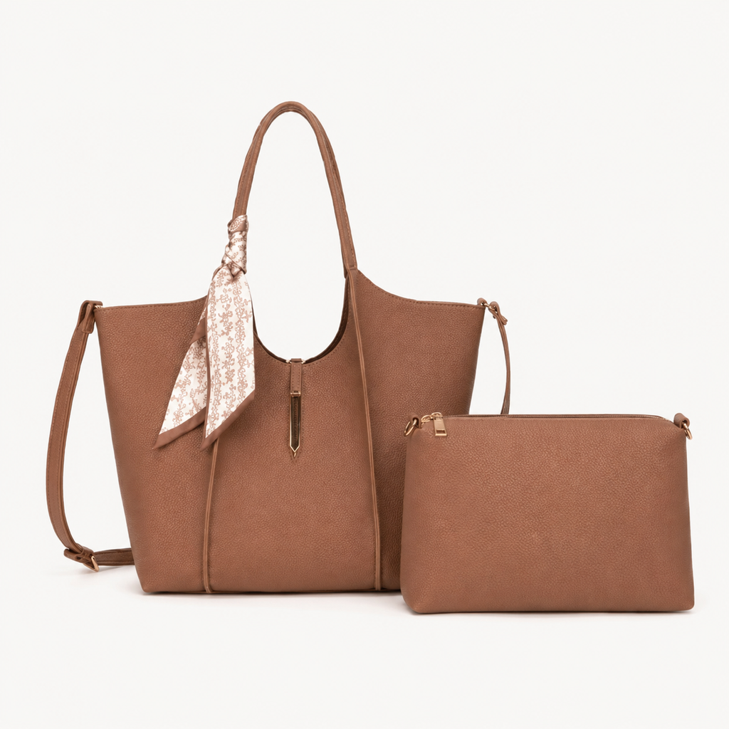 Avery 2-Piece Scarf Tote Set