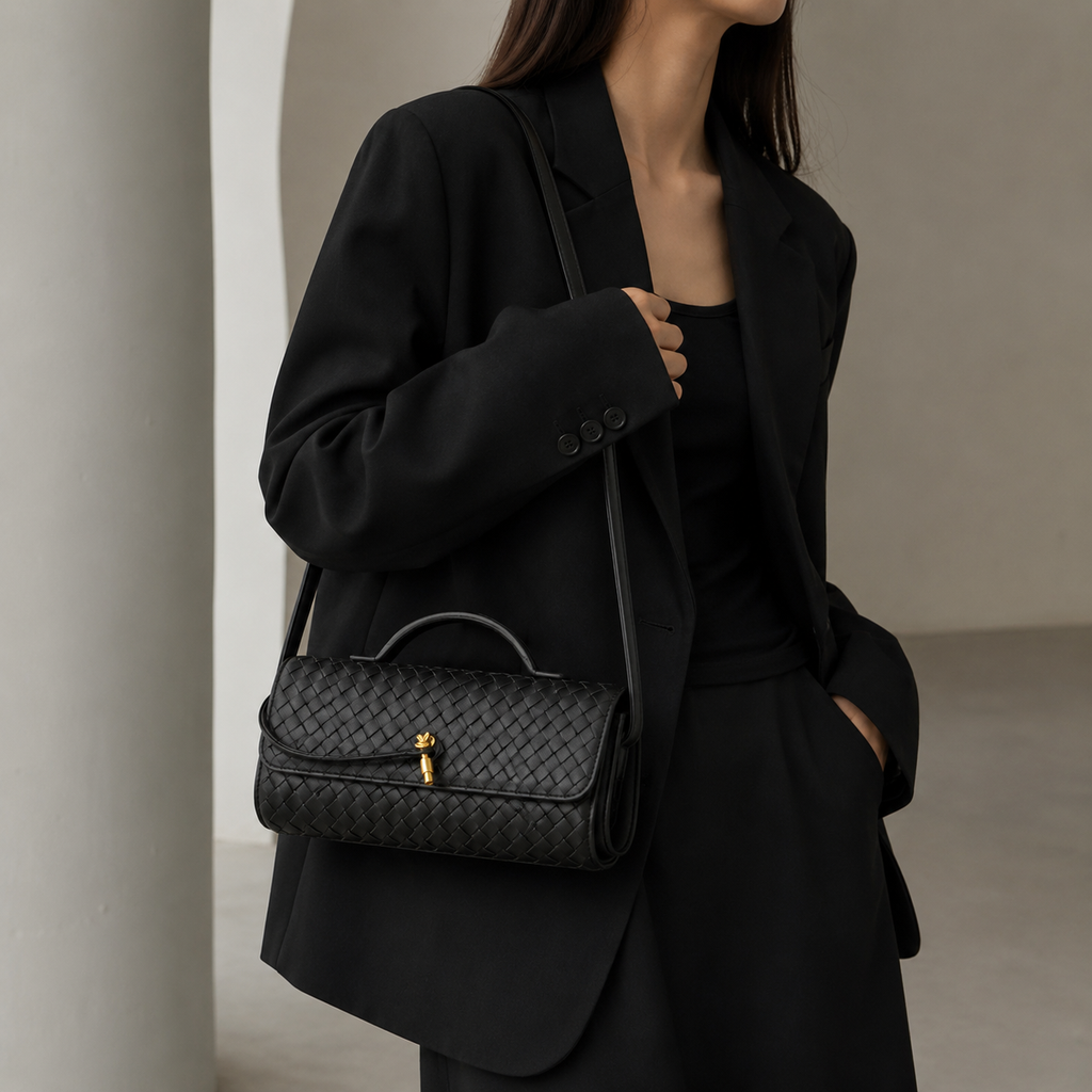 Sienna Woven Shoulder Bag