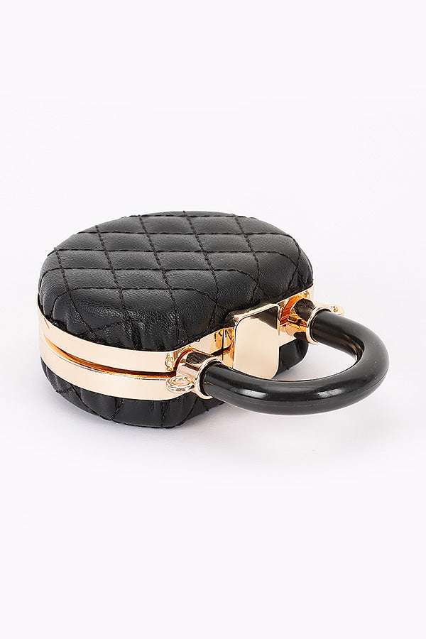Anne-Marie Quilted Purse Compact Mirror