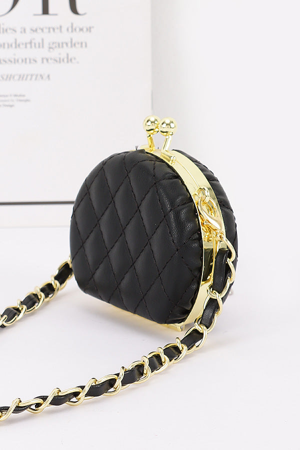 Ashley Quilted Purse Compact Mirror