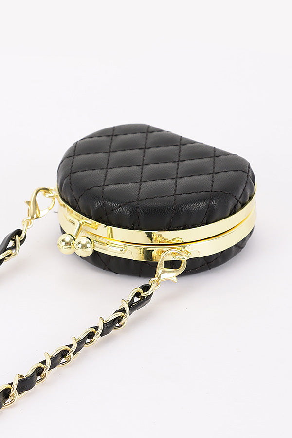 Ashley Quilted Purse Compact Mirror
