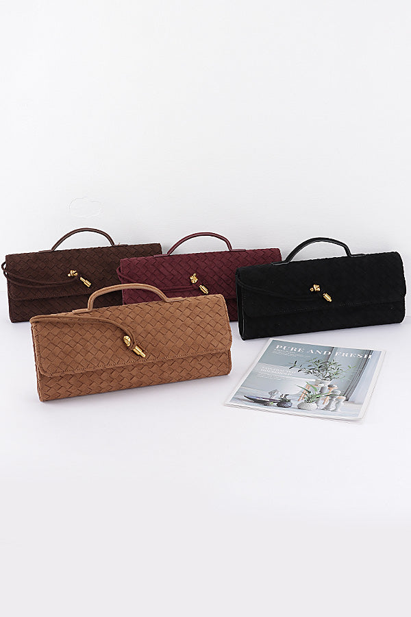 Tan color shown: Isabella bag hanging by its chain-and-faux-suede strap