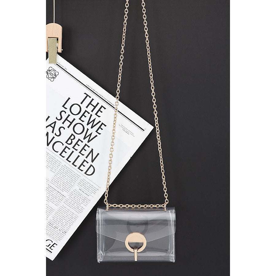 Brielle Clear Chain Crossbody Bag