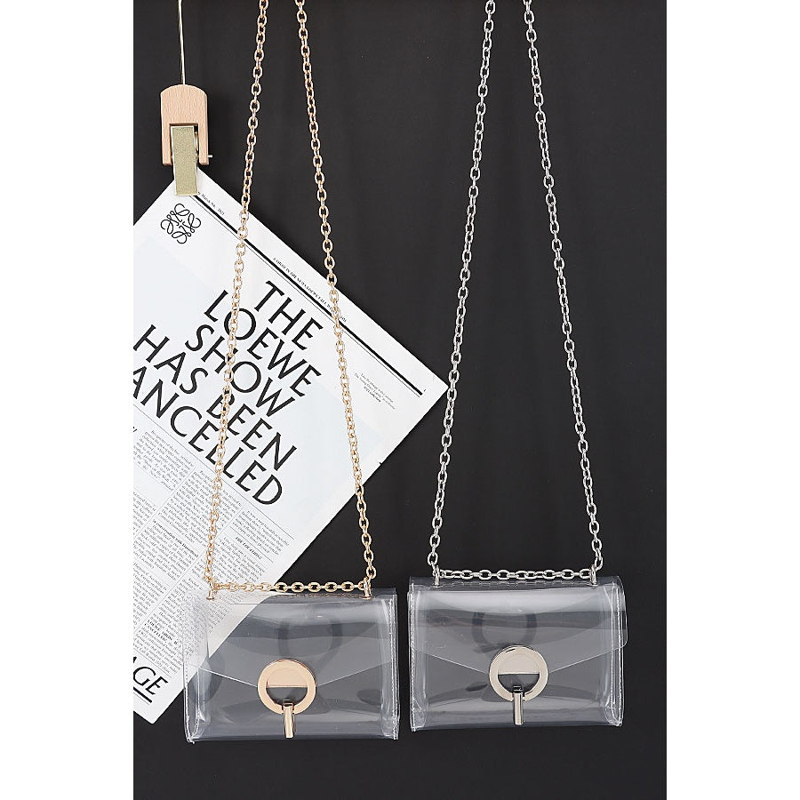 Brielle Clear Chain Crossbody Bag