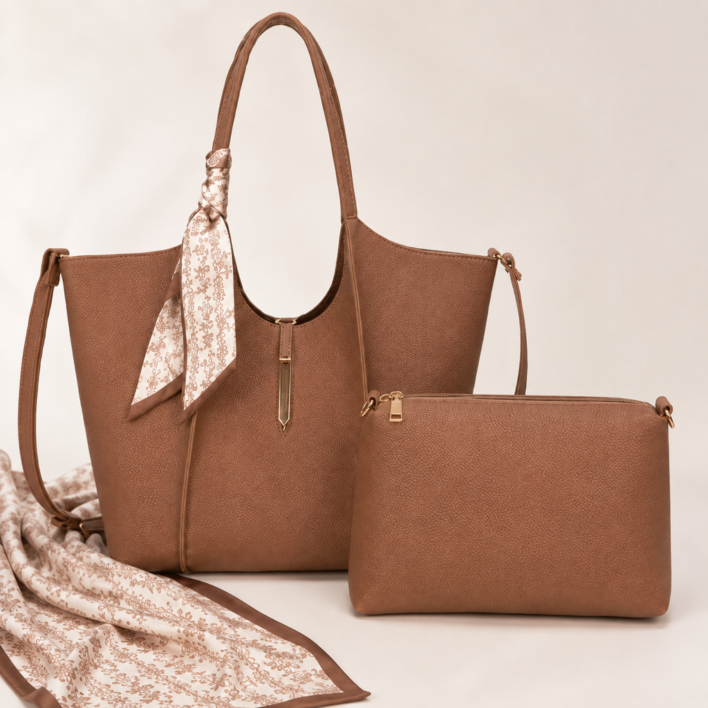 Avery 2-Piece Scarf Tote Set