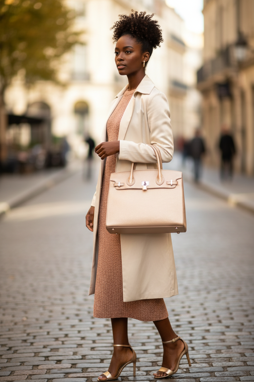 Genevieve XL Structured Satchel & Wallet Set