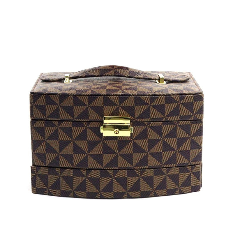 Camille Geometric Jewelry & Cosmetic Case